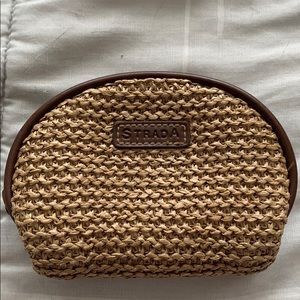 3 for $10 Brown woven Strada zippered change purse